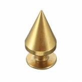10pcs 10mm Gold Cone Spikes Screwback Studs Leather Craft DIY Spots